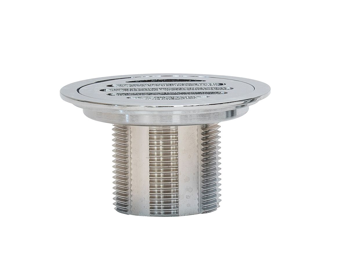 Reece Posh Solus Tile Over Shower Tray With Rear Stainless Steel Round Floor Waste 1200mm X 900mm