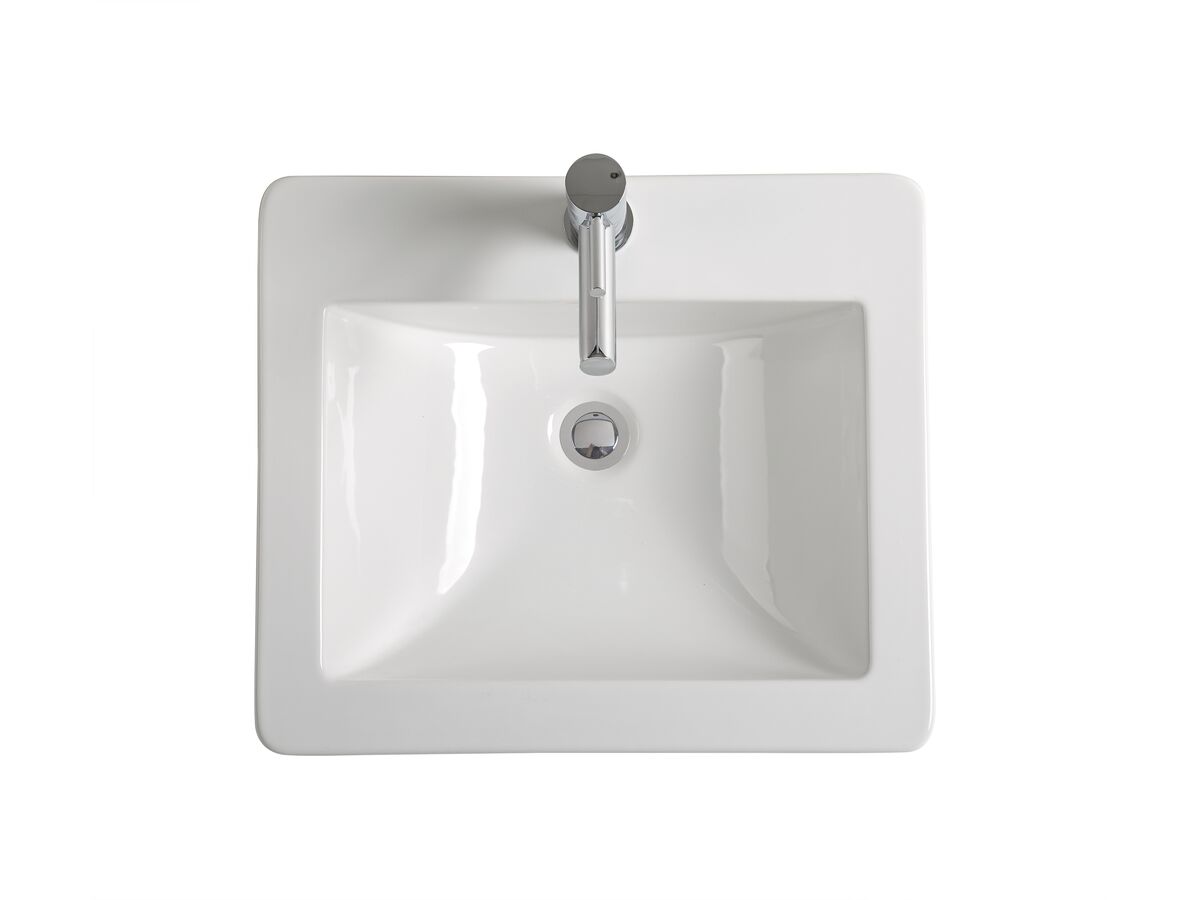 Reece Posh Solus Vanity Basin 525 X 450mm 1 Taphole White