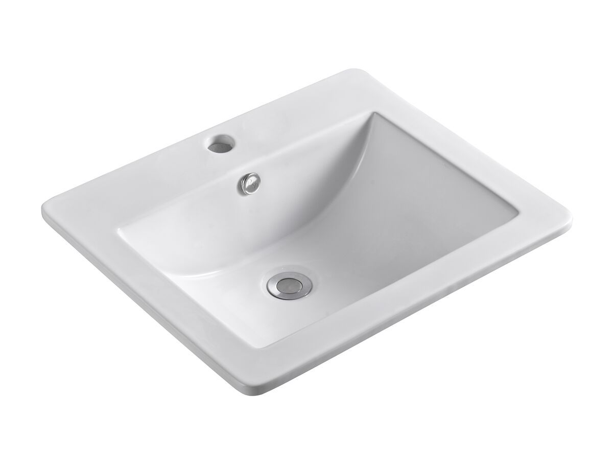 Reece Posh Solus Vanity Basin 525 X 450mm 1 Taphole White