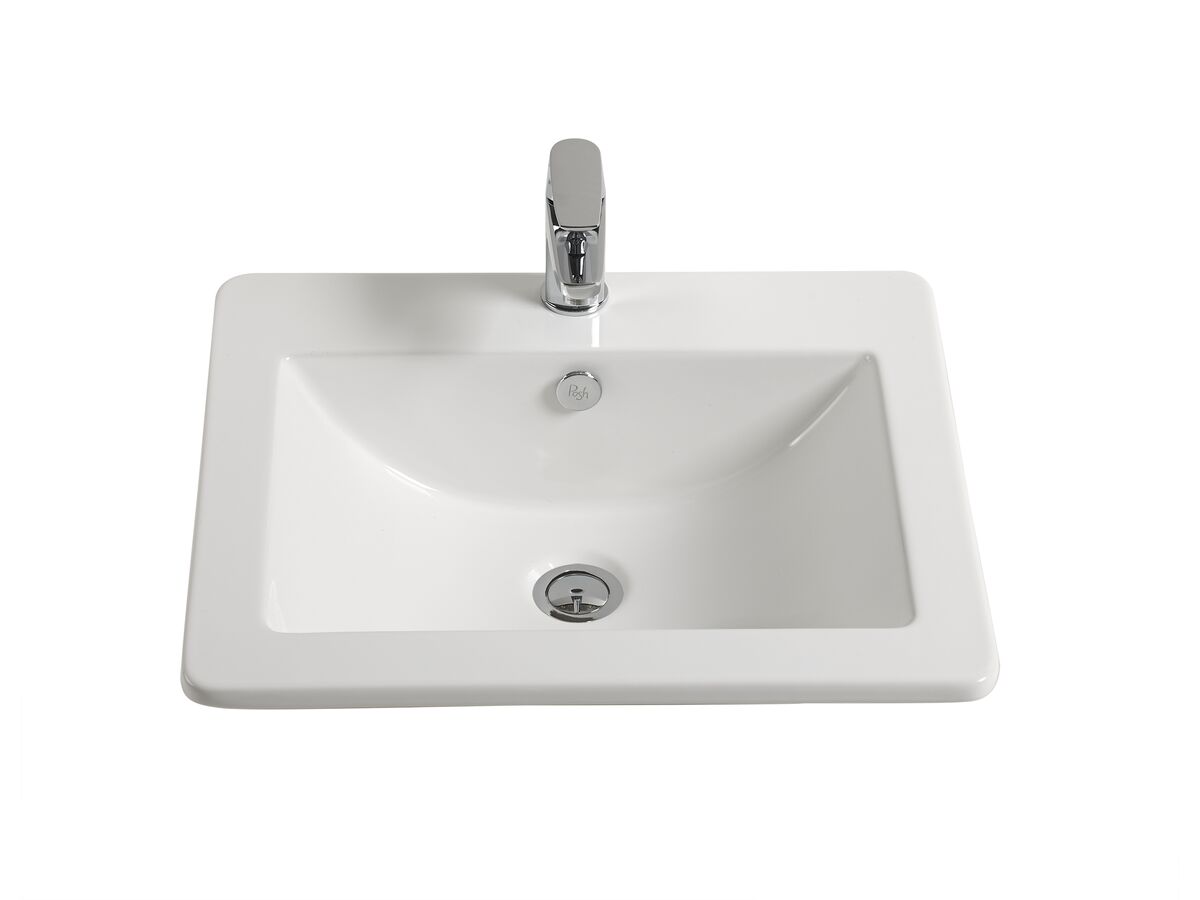 Reece Posh Solus Vanity Basin 525 X 450mm 1 Taphole White
