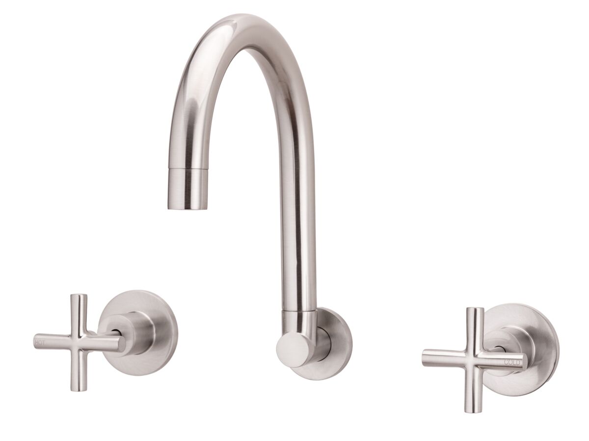 reece Posh Solus Wall Sink Set Brushed Nickel (4 Star) Lead Free