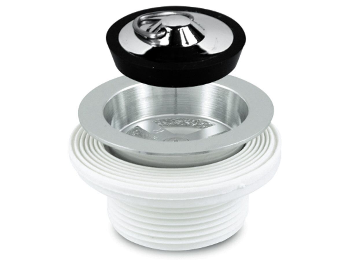 reece Pro-Tec Plug & Waste Brass 2 Piece Short 40mm Delux Plug