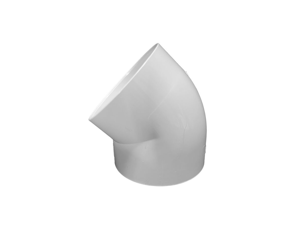 reece PVC Smooth Stormwater Bend Plain 45 Degree Female & Female 90mm