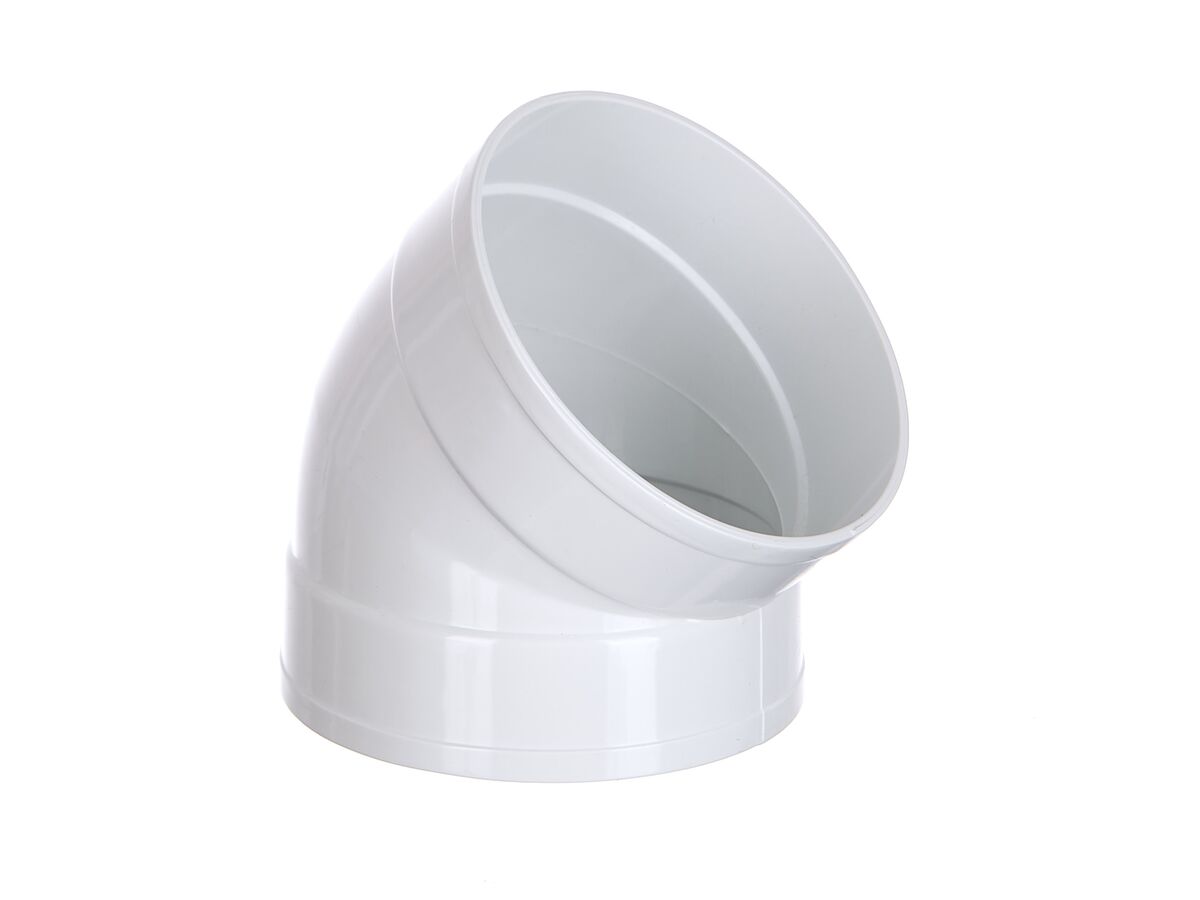 reece PVC Stormwater Bend 75mm x 45 Degree Female & Female