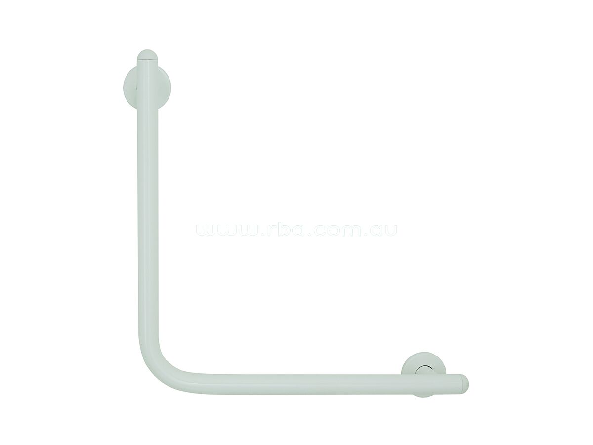 reece Raffaello 90 Degree Ambulant Grab Rail 450mm White/Stainless Steel