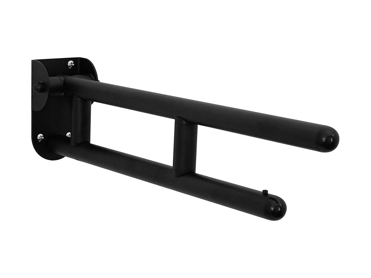 reece Raffaello Drop Down Rail 610mm Stainless Steel Black