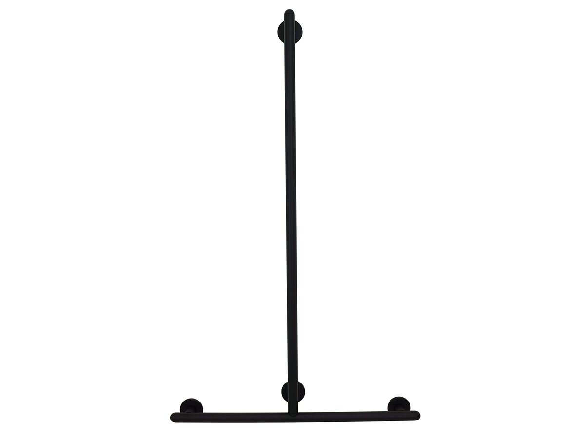 reece Raffaello Stainless Steel Shower T Rail 1116 x 666mm Black