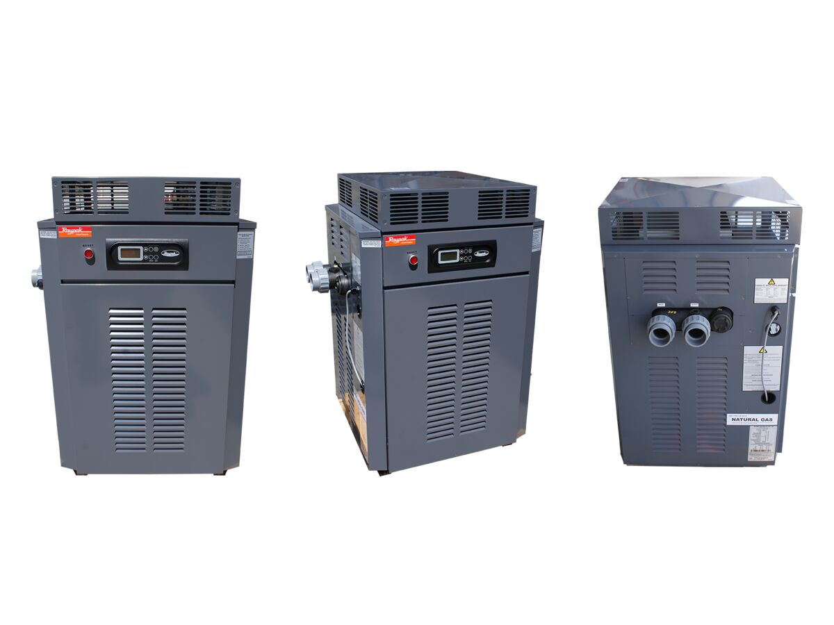 reece Raypak P0350 Natural Gas Pool Heater Residential 343MJ Input