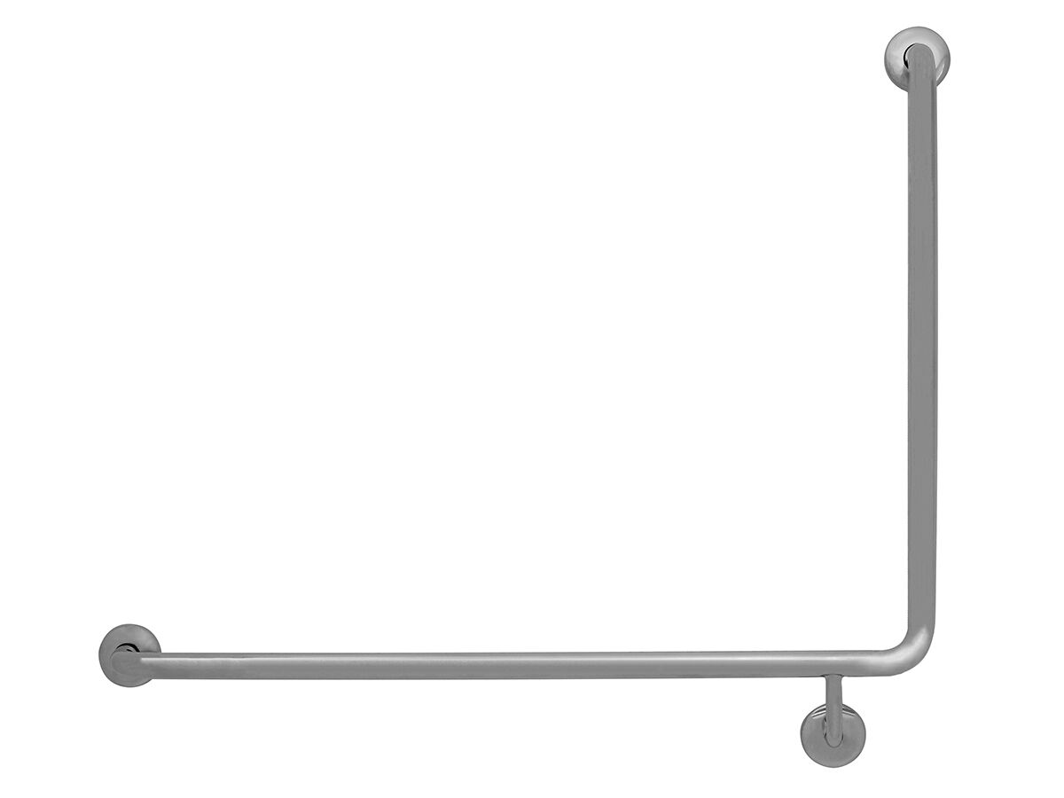 reece RBA Grab Rail 90 Degree 950 x 700 High Left Hand Stainless Steel Polished