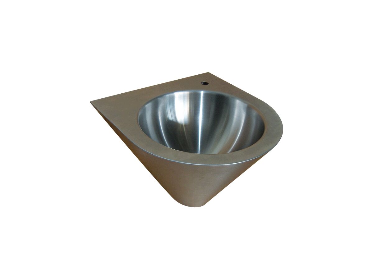 reece RBA Security Front Fixed Basin 1 Taphole Stainless Steel
