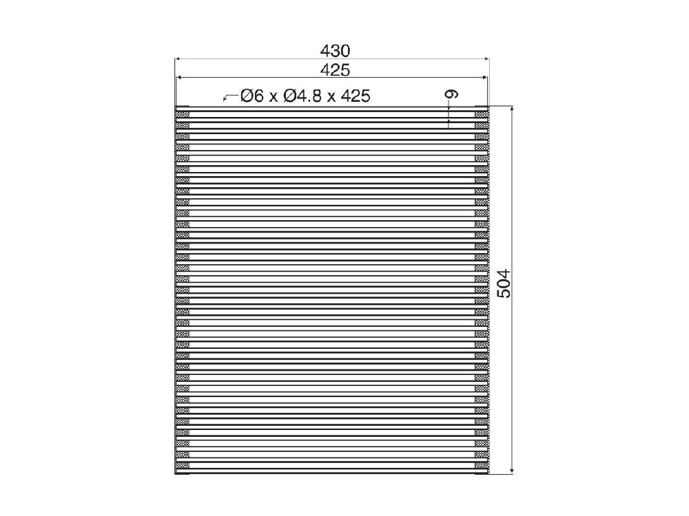 Reece AFA Roller Mat 504mm X 430mm Stainless Steel