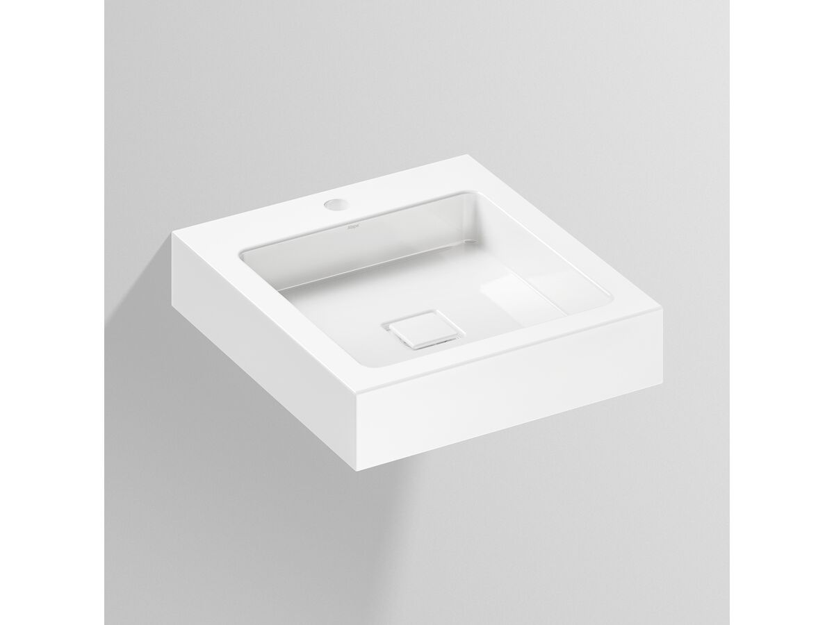 reece Alape WT.Q4 Wall Basin 1 Taphole 450mm White