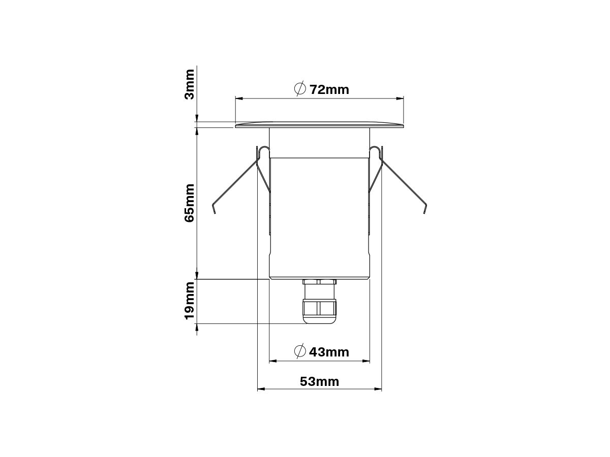Reece Aqualux Recessed Decklight