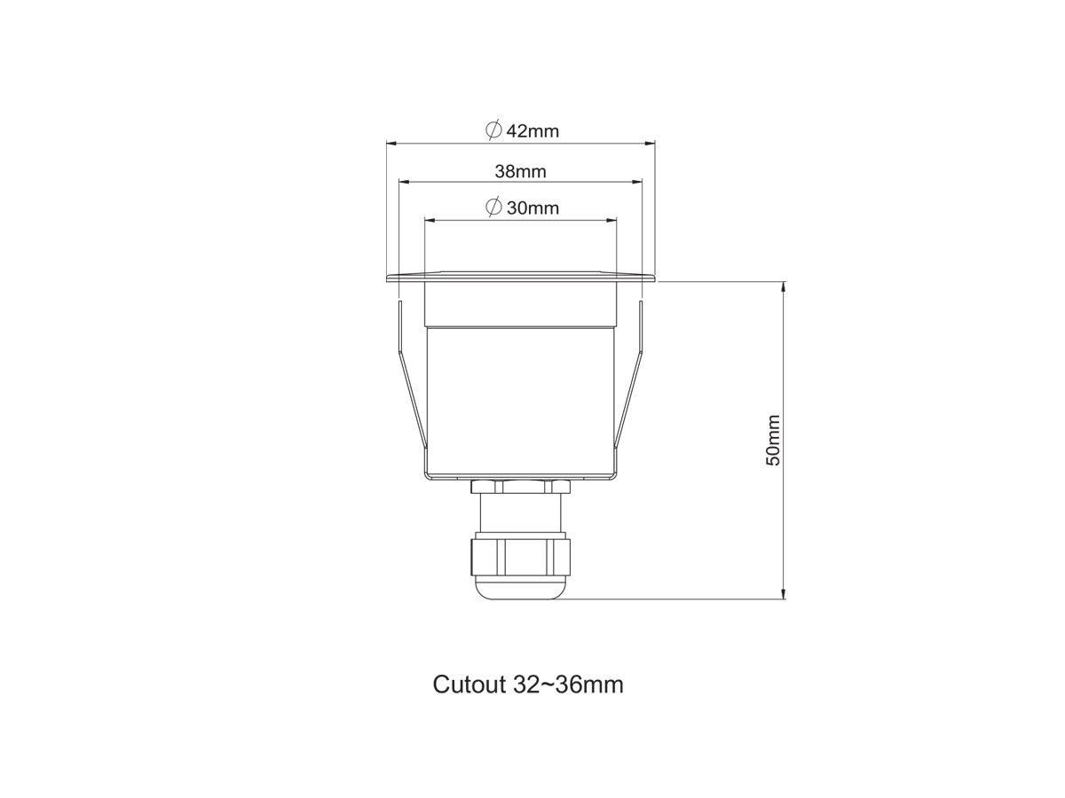 Reece Aqualux Recessed Up Light Micro