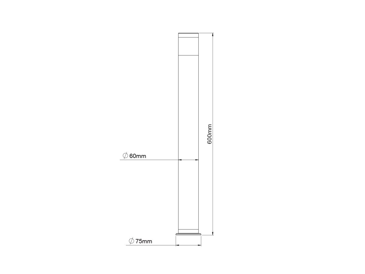 Reece Aqualux Surface Mount Bollard Light