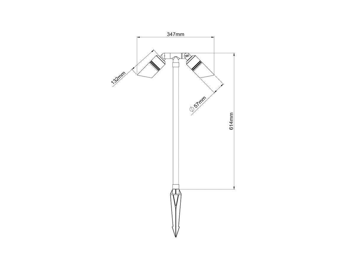 Reece Aqualux Twin Adjustable Spike Pathlight