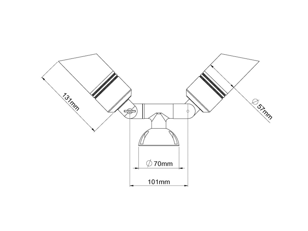 Reece ASL-01 Twin Wall Light / Surface Mount