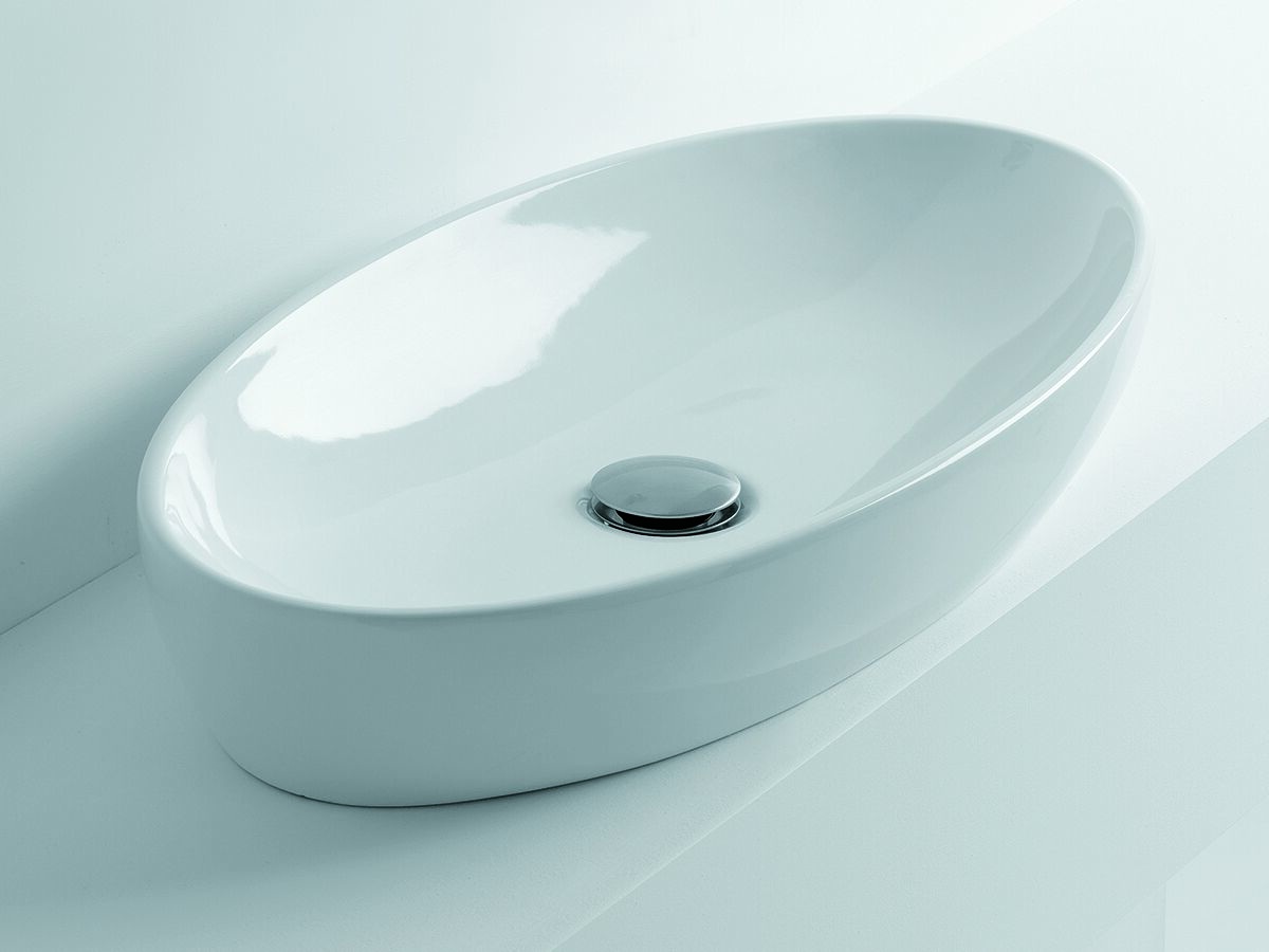 Reece AXA H10 Oval Counter Basin 600 X 320mm White