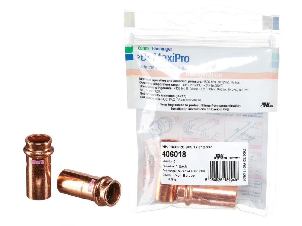reece B-MaxiPro Bush 7/8" x 3/4" (Bag of 2)