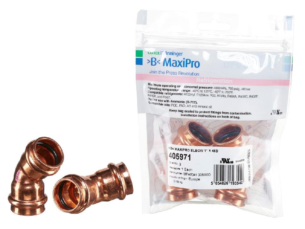 reece B-MaxiPro Elbow 45 Degree x 1" (Bag of 2)