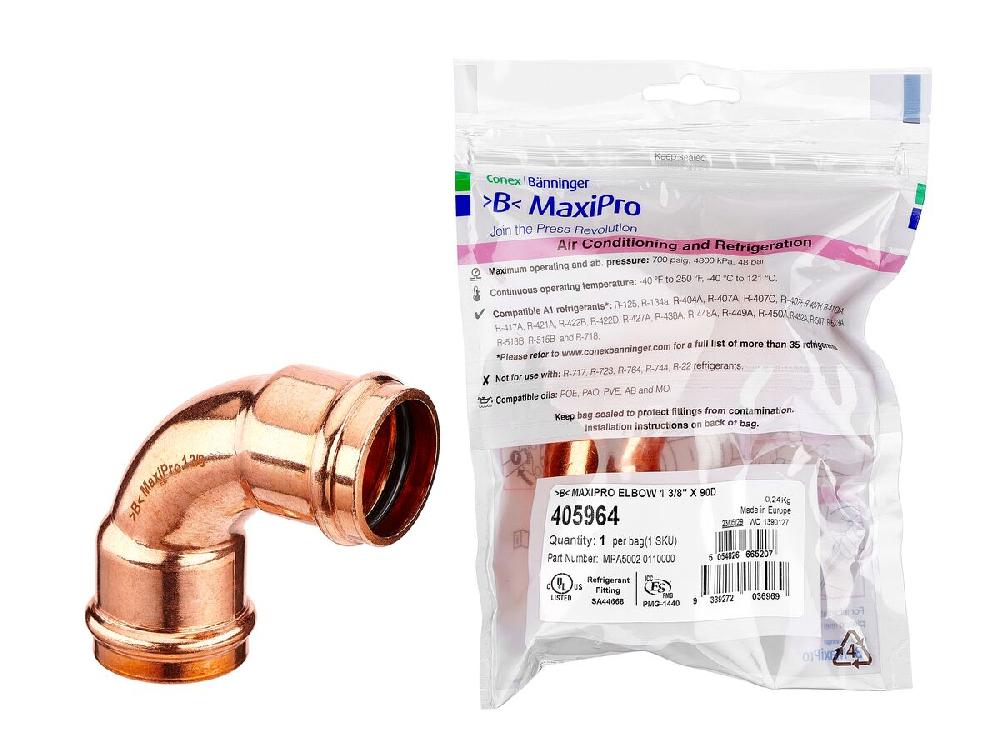 reece B-MaxiPro Elbow 90 Degree x 1 3/8" (Bag of 1)
