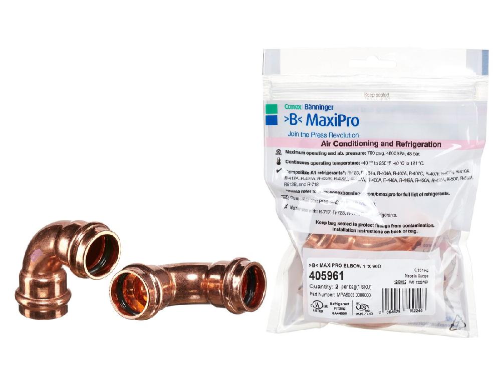 reece B-MaxiPro Elbow 90 Degree x 1" (Bag of 2)