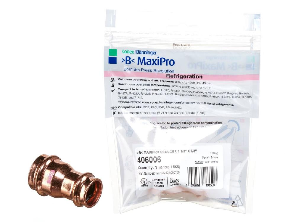 reece B-MaxiPro Reducer 1 1/8" x 7/8" (Bag of 1)