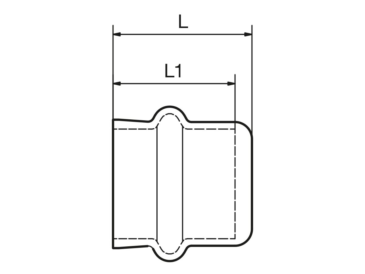 Reece B-MaxiPro Stop End 1 1/8" (Bag Of 1)