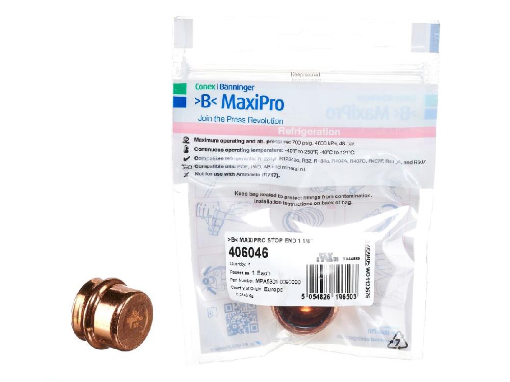 reece B-MaxiPro Stop End 1 1/8" (Bag of 1)
