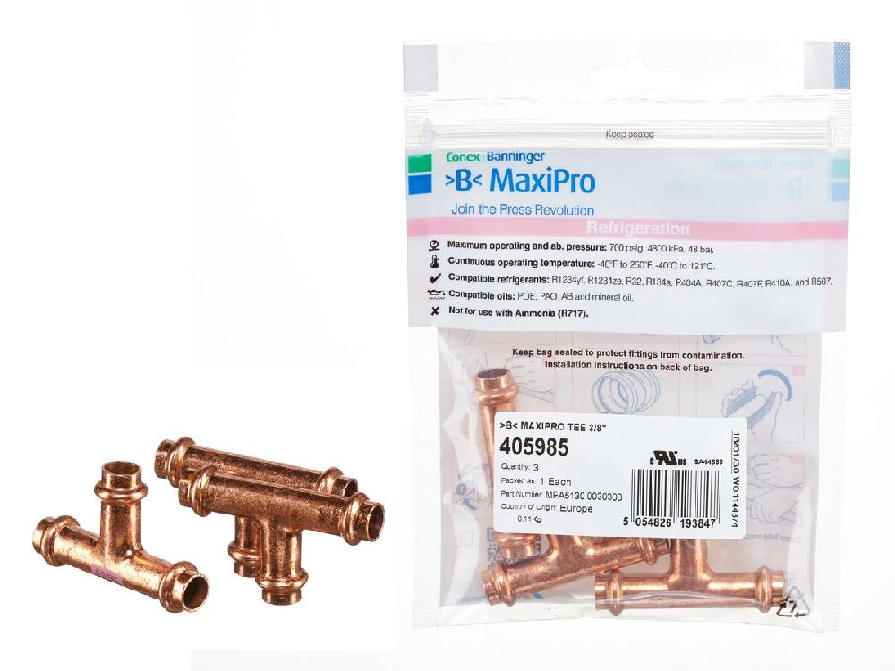 reece B-MaxiPro Tee 3/8" (Bag of 3)