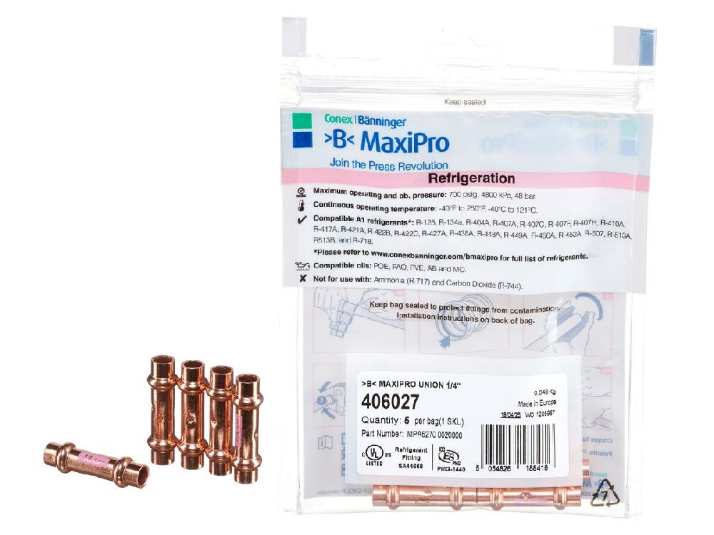 reece B-MaxiPro Union 1/4" (Bag of 5)