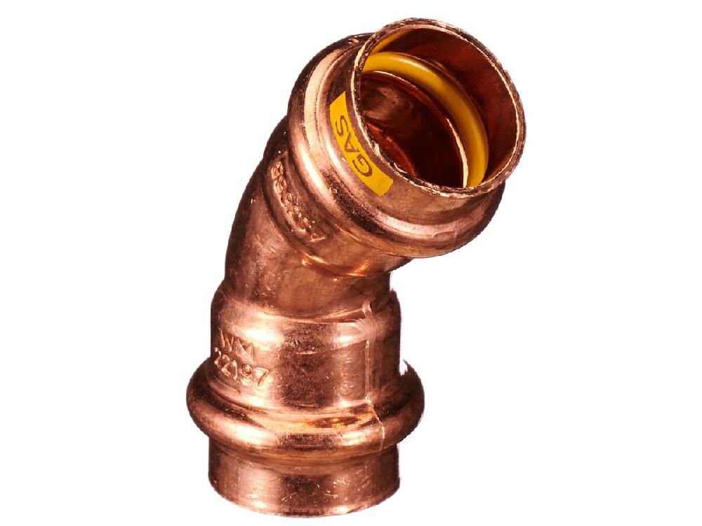 reece B-Press Gas Elbow 45 Degrees 20mm