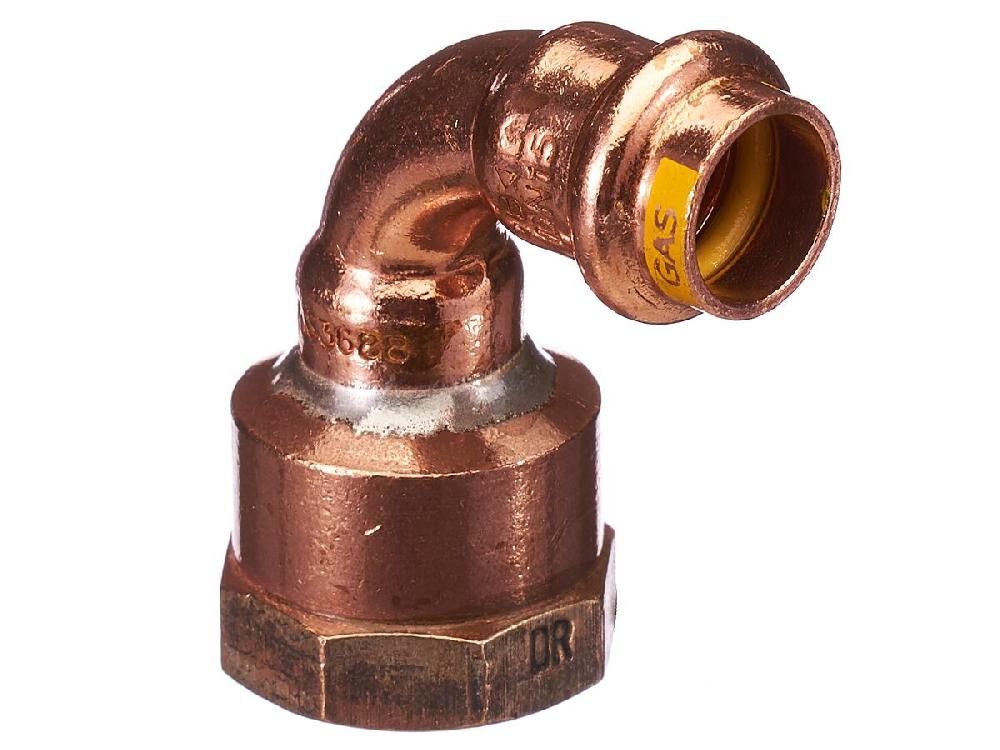 reece B-Press Gas Female Elbow 15mm x 15mm BSPF