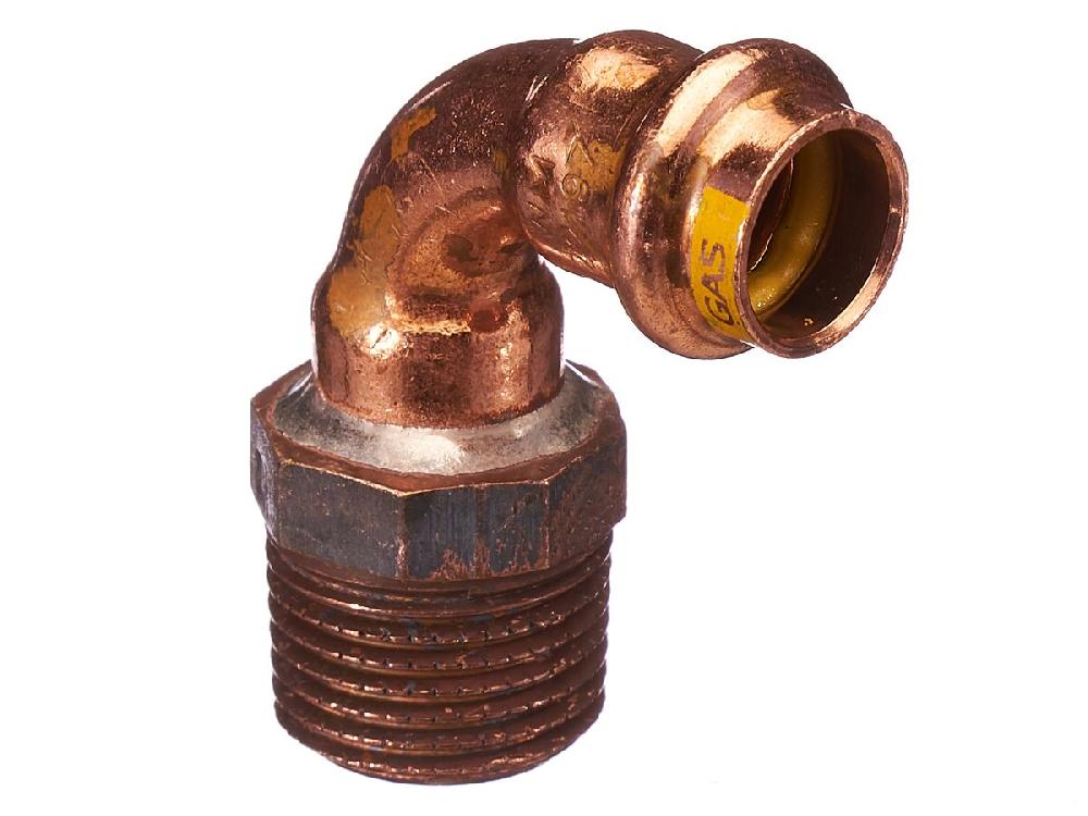 reece B-Press Gas Male Elbow 15mm x 15mm BSPM