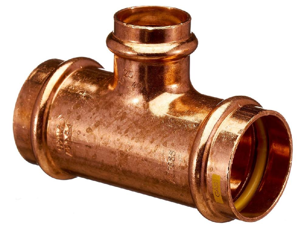 reece B-Press Gas Reducing Tee 40mm x 40mm x (25mm)