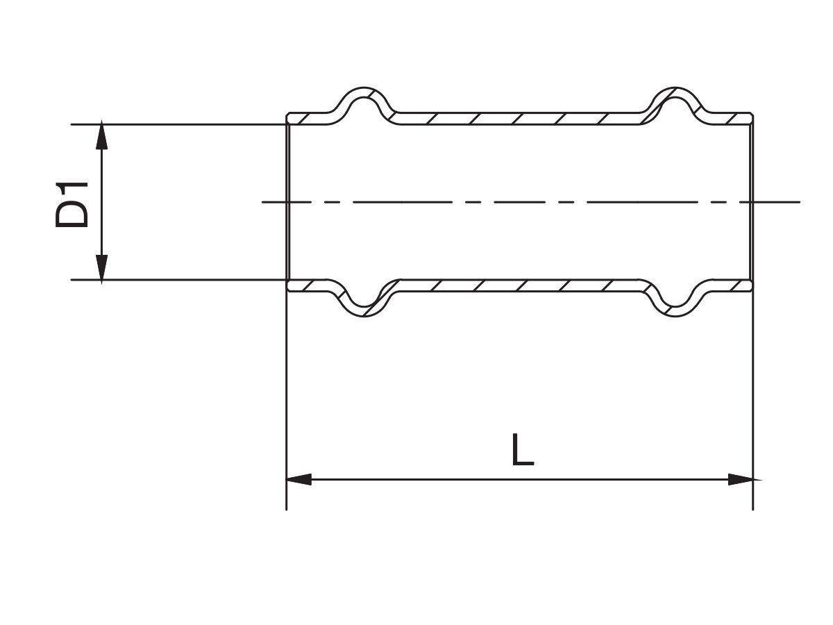 Reece B-Press Gas Repair Coupler 40mm
