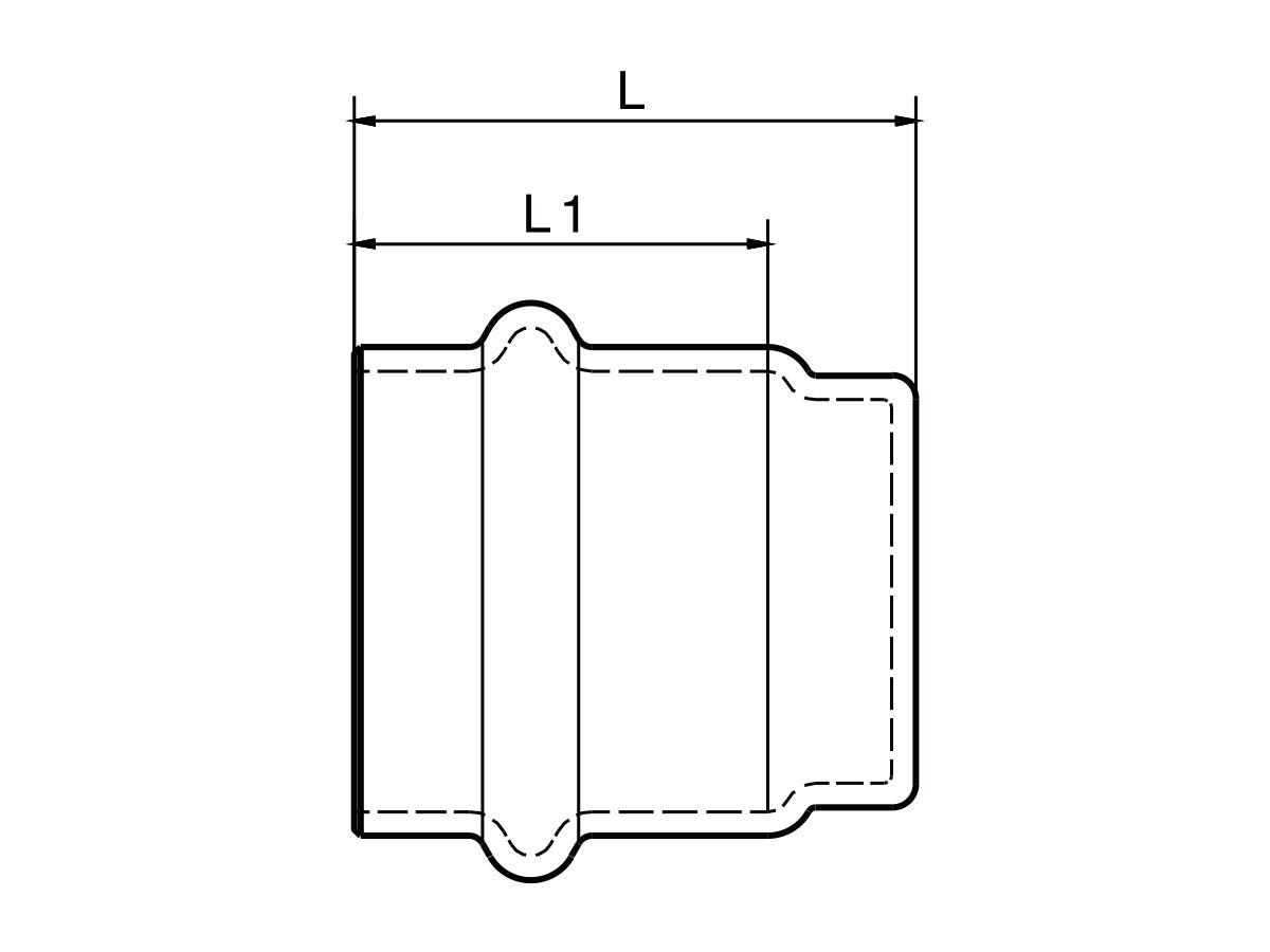 Reece B-Press Stainless Steel Stop End 15mm