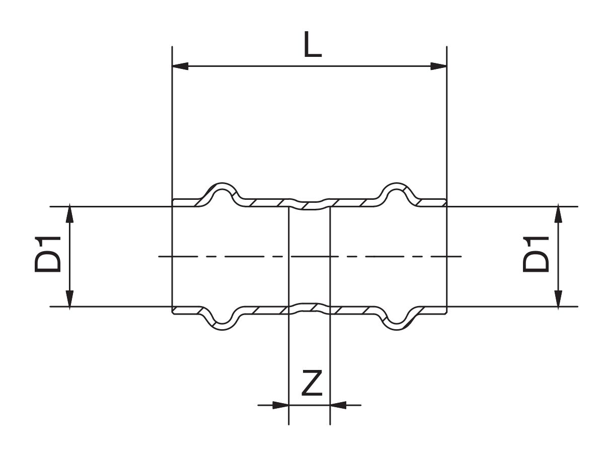 Reece B-Press Water Straight Connector 18mm