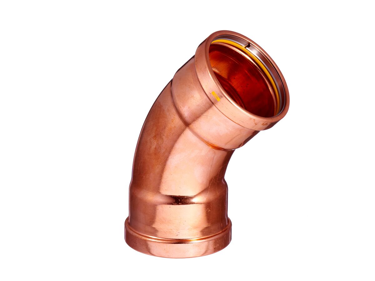 reece B-Press XL Gas Elbow 45 Degrees 100mm