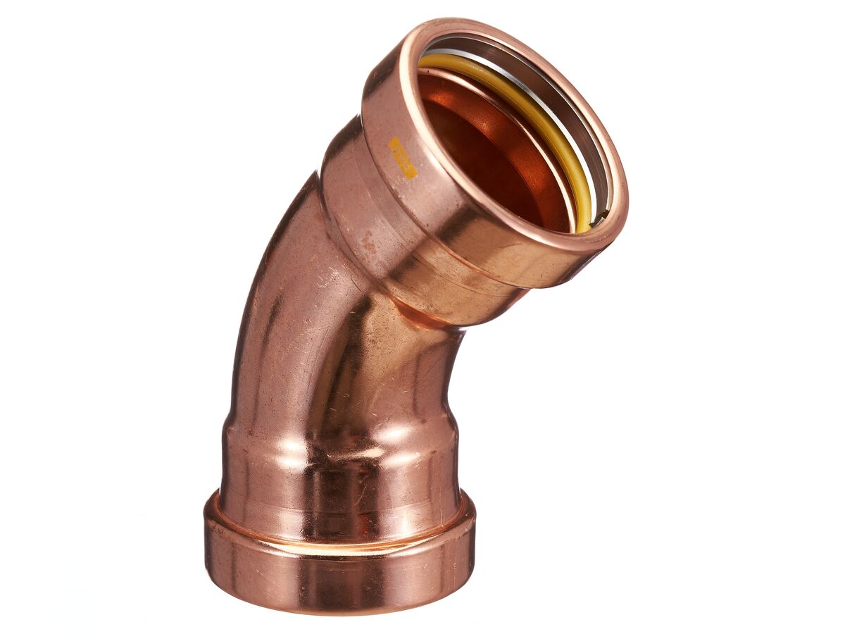 reece B-Press XL Gas Elbow 45 Degrees 65mm