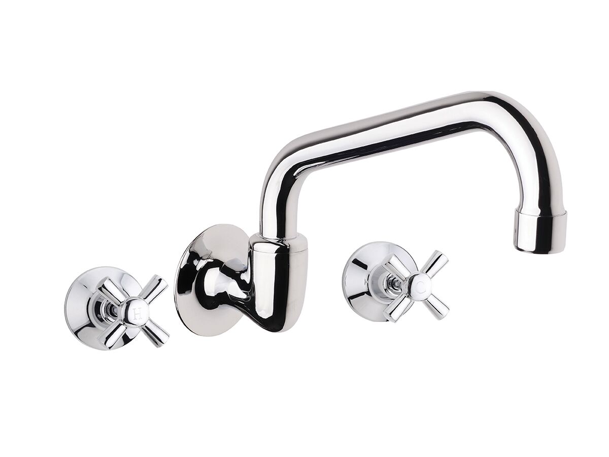 reece Base Wall Sink Set Anti-Vandal Chrome (4 Star)