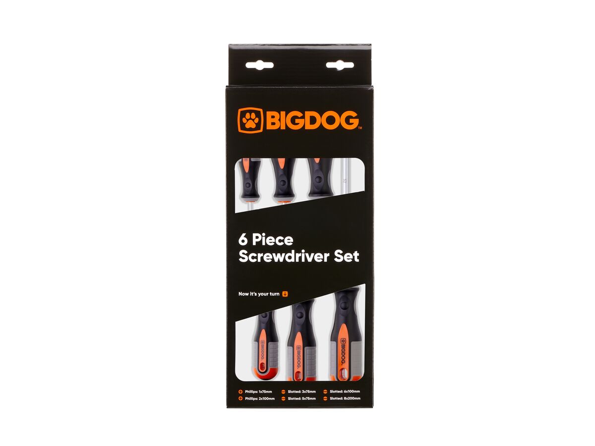 reece Bigdog Screwdriver Set S2 - 6 Piece