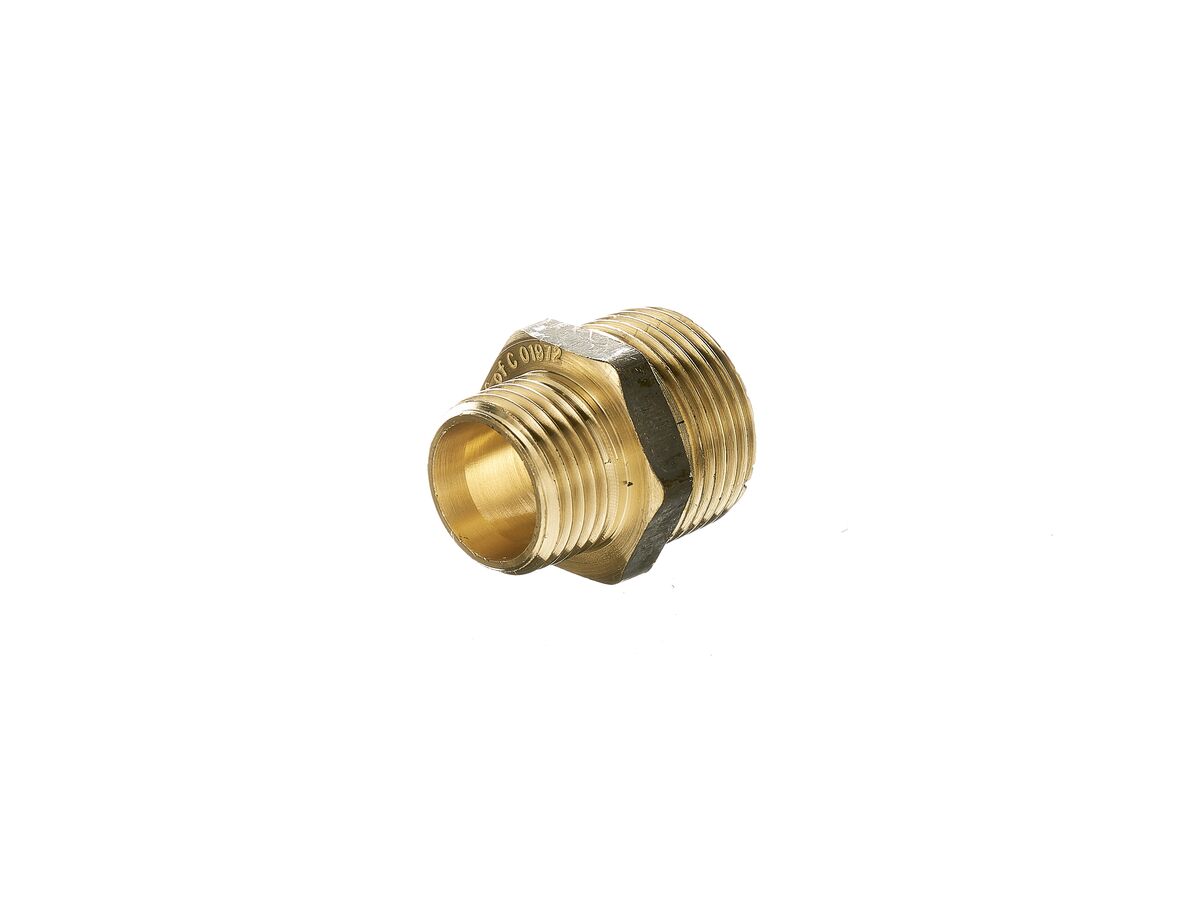 reece Brass Hex Nipple Reducing 20mm x 15mm