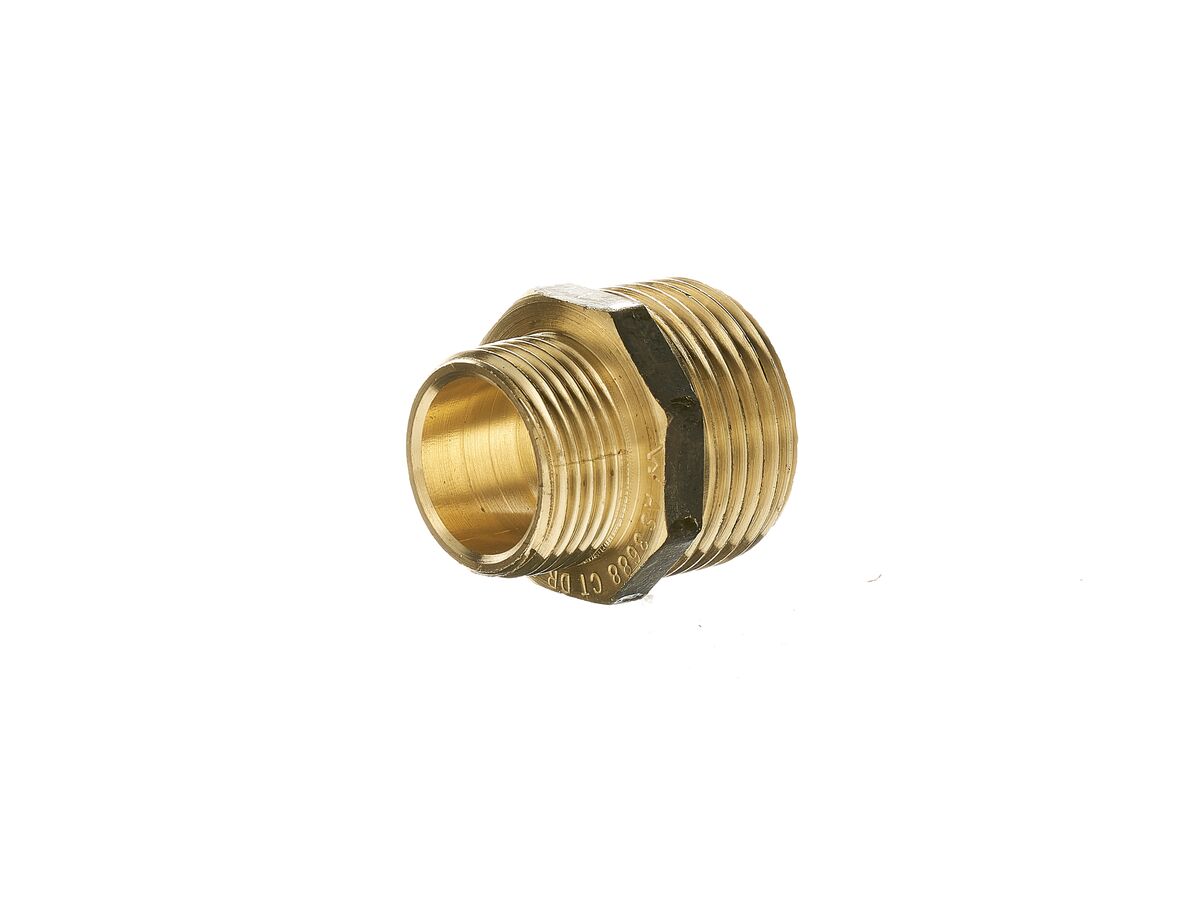 reece Brass Hex Nipple Reducing 25mm x 20mm