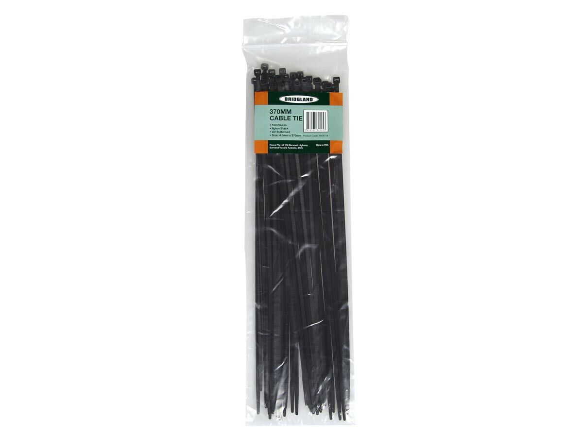 reece Bridgland Cable Ties 370mm x 4.8mm Black