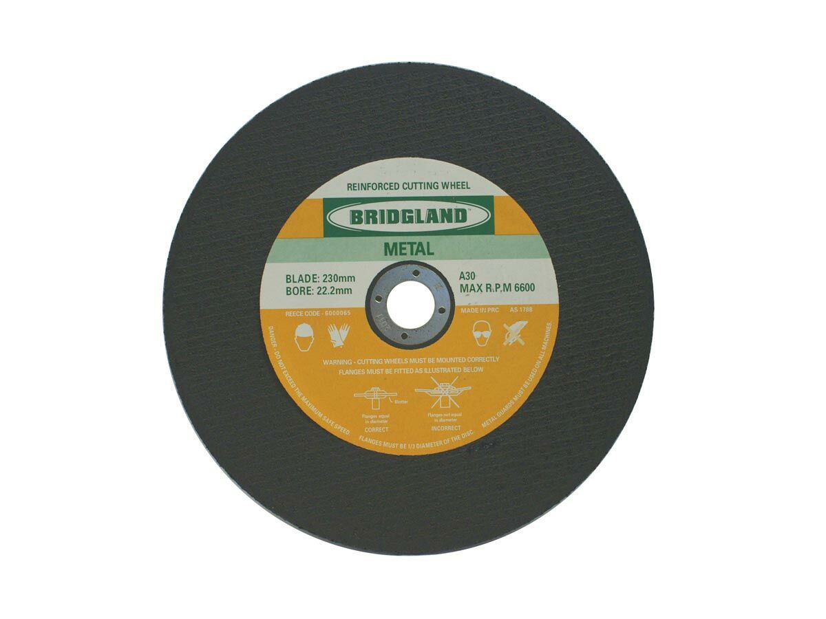 reece Bridgland Metal Cutting Disc 230mm x 22.2mm