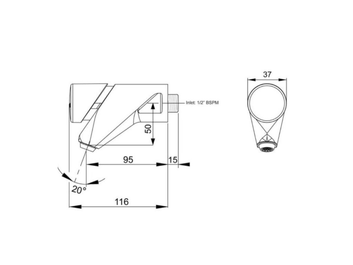 Reece Britex Deluxe Timed Flow Bib Tap