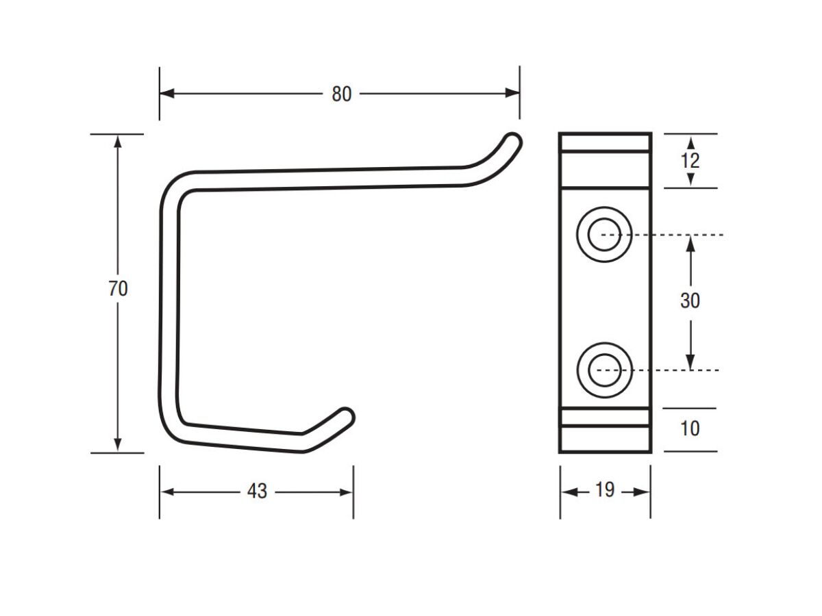 Reece Britex Stainless Steel Hook 3