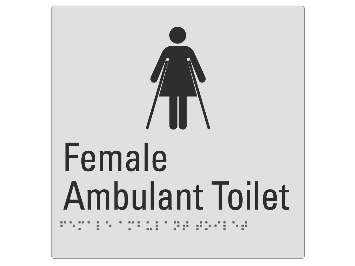 reece Budget Femaile Ambulant Tactile Sign
