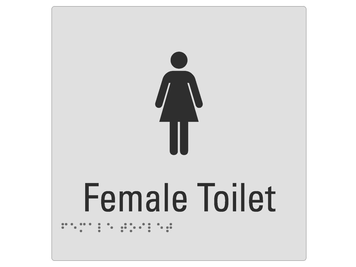 reece Budget Female Braille Tactile Sign
